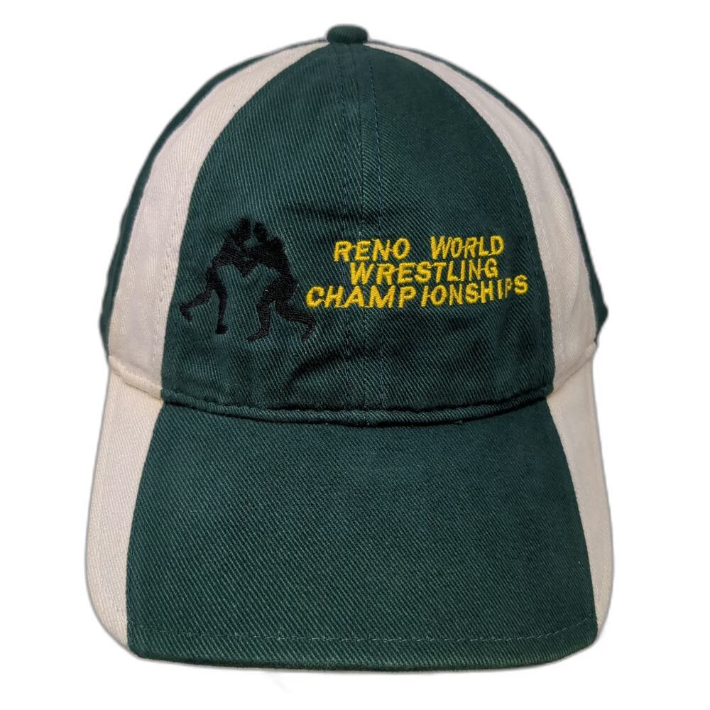 HYP Baseball Cap Green One Size Reno World Wrestling Championships Strapback Hat